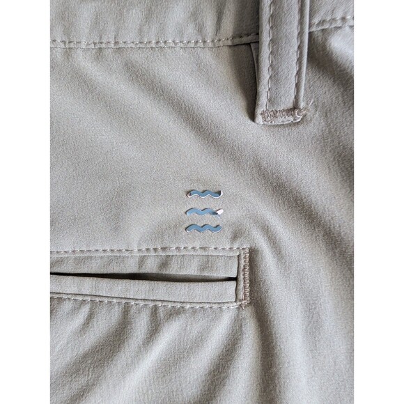 Free Fly Tradewind Shorts Mens Size 38 Tan Stretch Performance Golf Chino 9" - Picture 7 of 7